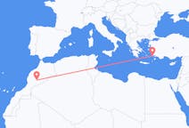 Flyreiser fra Quarzazate, Marokko til Kos, Hellas