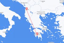 Lennot Kalamatasta Tiranaan