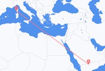Flights from Sharurah, Saudi Arabia to Ajaccio, France