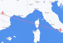出发地 法国出发地 圖盧茲目的地 意大利那不勒斯的航班