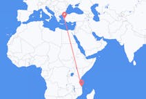 Flyrejser fra Mtwara, Tanzania til Izmir, Tyrkiet