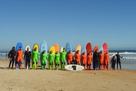 Surf- och bodyboardklasser i Sintra
