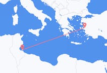 Loty z Dżerba, Tunezja do Izmiru, Turcja
