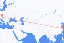 Flyrejser fra Changzhou, Kina til Graz, Østrig