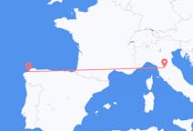Flyreiser fra Firenze, Italia til La Coruña, Spania