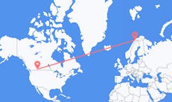 Flyg från Lethbridge, Kanada till Bardufoss, Norge