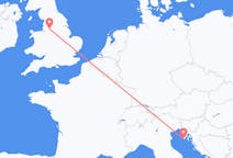 Flights from Pula, Croatia to Manchester, the United Kingdom