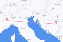 Vuelos de Tuzla, Bosnia y Herzegovina a Turín, Italia