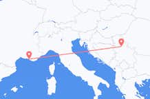 Flyreiser fra Marseille, til Beograd