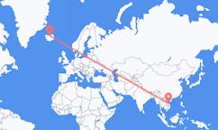 Flights from Hue, Vietnam to Akureyri, Iceland