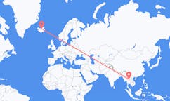 Flyreiser fra Nan-provinsen, Thailand til Akureyri, Island