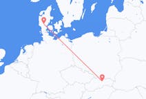 Flyreiser fra Poprad, Slovakia til Billund, Danmark