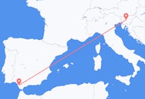 Flights from Jerez to Ljubljana