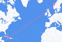 出发地 牙买加金斯顿目的地 挪威松达尔的航班