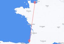 Flyg från Caen, Frankrike till Biarritz, Frankrike