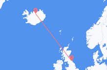 Flüge von Newcastle upon Tyne, England nach Akureyri, Island