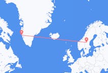 Flights from Maniitsoq, Greenland to Sveg, Sweden