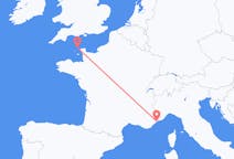 Flights from Alderney, Guernsey to Nice, France