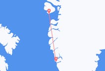 Vluchten van Nuuk naar Qeqertarsuaq