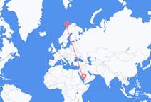 Flights from Jizan, Saudi Arabia to Narvik, Norway