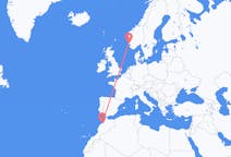 Loty z Casablanca (Chile) w Maroko do Haugesund w Norwegii