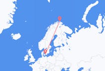 Flyg från Mehamn, Norge till Köpenhamn, Danmark