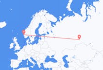 Flights from Tyumen, Russia to Stord, Norway