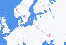 Flights from Dnipro, Ukraine to Sogndal, Norway