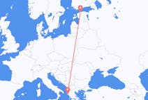 Vuelos de Tallin, Estonia a Corfú, Grecia
