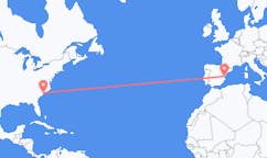 美国出发地 默特尔比奇飞往美国目的地 巴倫西亞的航班
