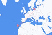 Flights from San Sebastián de La Gomera, Spain to Gdańsk, Poland
