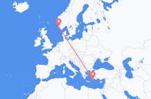 Flights from Stavanger to Rhodes