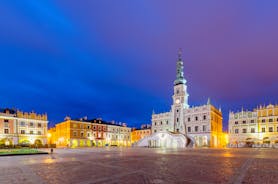 Photo of the beautiful old square in Rzeszow, Poland.