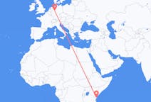 Flyreiser fra Mombasa, Kenya til Paderborn, Tyskland