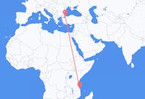 Flyreiser fra Mtwara, Tanzania til Istanbul, Tyrkia