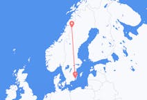 Vols depuis la ville de Kalmar vers la ville de Hemavan
