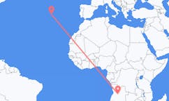 Flyreiser fra Kuito, Angola til Horta, Portugal