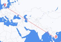 Flyreiser fra Ho Chi Minh-byen, Vietnam til Ängelholm, Sverige