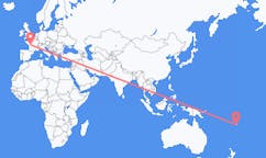 Flyg från Labasa, Fiji till Poitiers, Frankrike