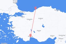 Lennot Zonguldakista, Turkki Antalyaan, Turkki