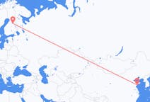 出发地 中国出发地 青岛市目的地 芬兰卡亚尼的航班