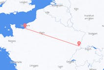 Flyg från Mulhouse, Schweiz till Deauville, Frankrike