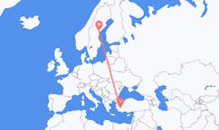Flights from Kramfors Municipality, Sweden to Denizli, Turkey