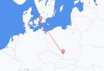 Vols de Katowice, Pologne vers Malmö, Suède