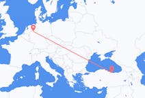 เที่ยวบิน จากมึนสเตอร์, เยอรมนี ถึงออร์ดู, ตุรกี