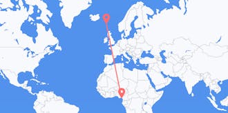Flights from Equatorial Guinea to Faroe Islands