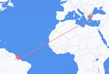 Flyrejser fra Belém, Brasilien til Samos, Grækenland