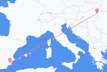 Flyreiser fra Debrecen, Ungarn til Murcia, Spania