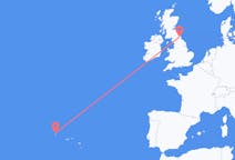 Flights from Corvo Island, Portugal to Newcastle upon Tyne, the United Kingdom