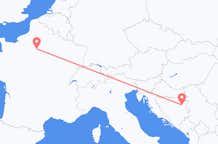 Flyrejser fra Tuzla, Bosnien-Hercegovina til Paris, Frankrig
